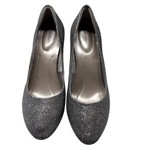 Silver Sparkle 8 Glittering High Heels over 3"Wedding Formal Glam